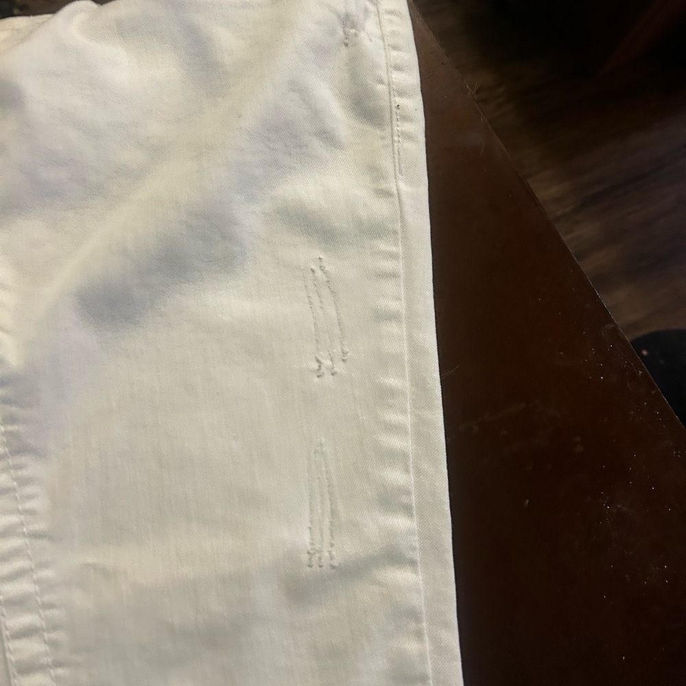 Seven7 Cream Denim Jean cropped - Picture 7 of 9